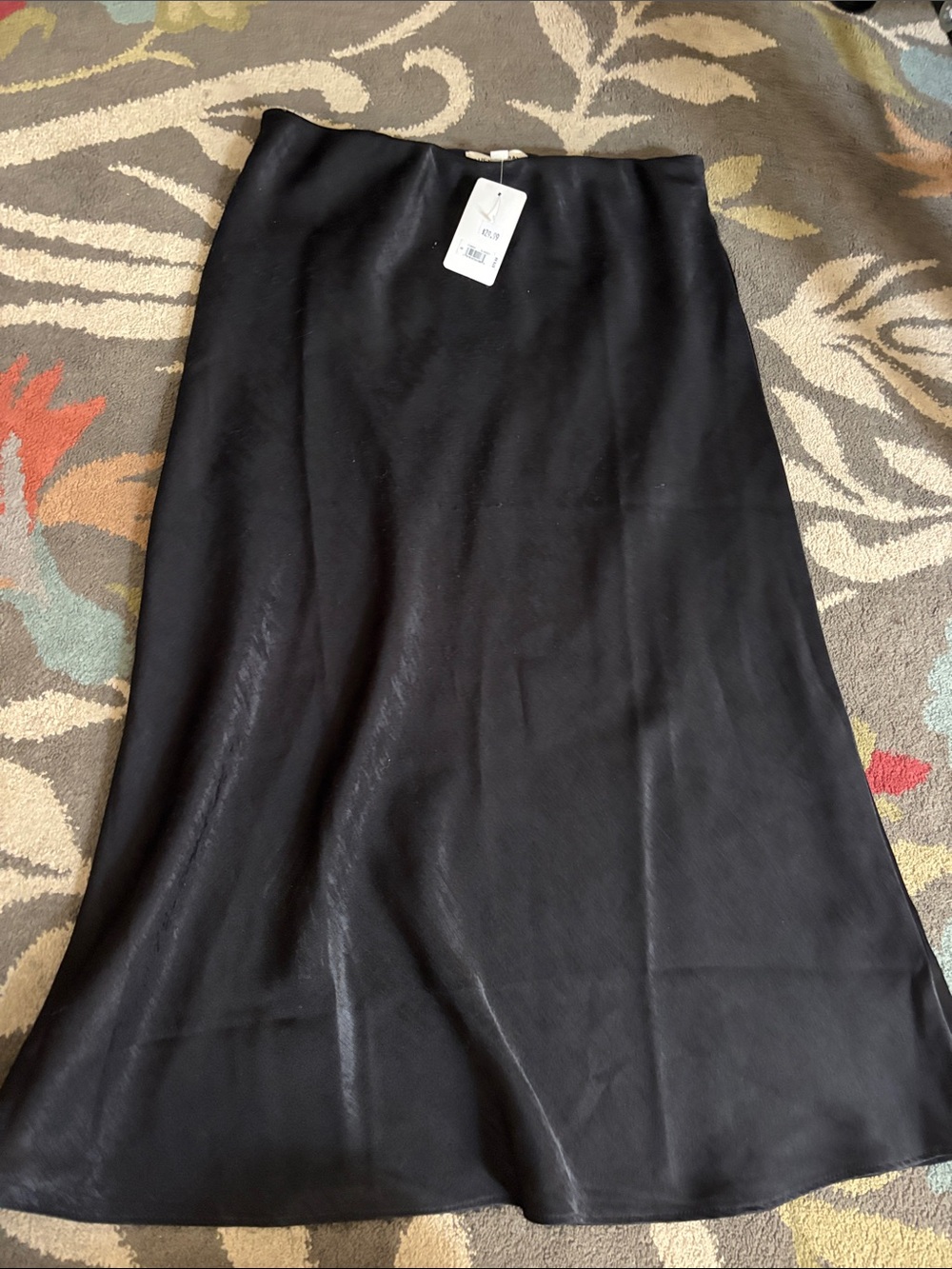 Lucky Brand Black A-Line Slip Skirt